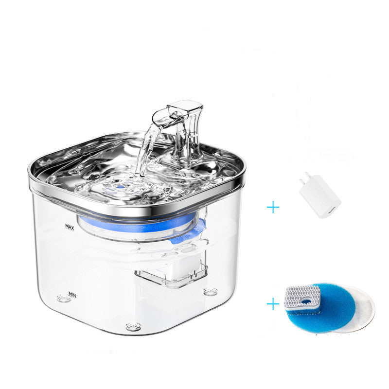 Fontana Automatica in Acciaio Inox per Cani e Gatti — Circolazione Silenziosa, Presa EU