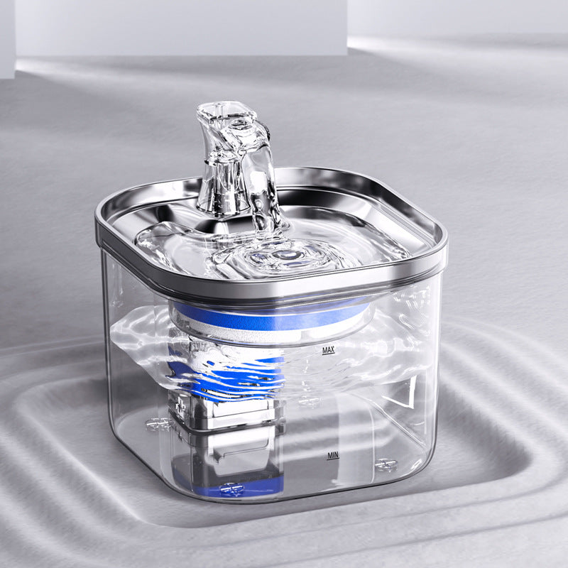 Fontana Automatica in Acciaio Inox per Cani e Gatti — Circolazione Silenziosa, Presa EU